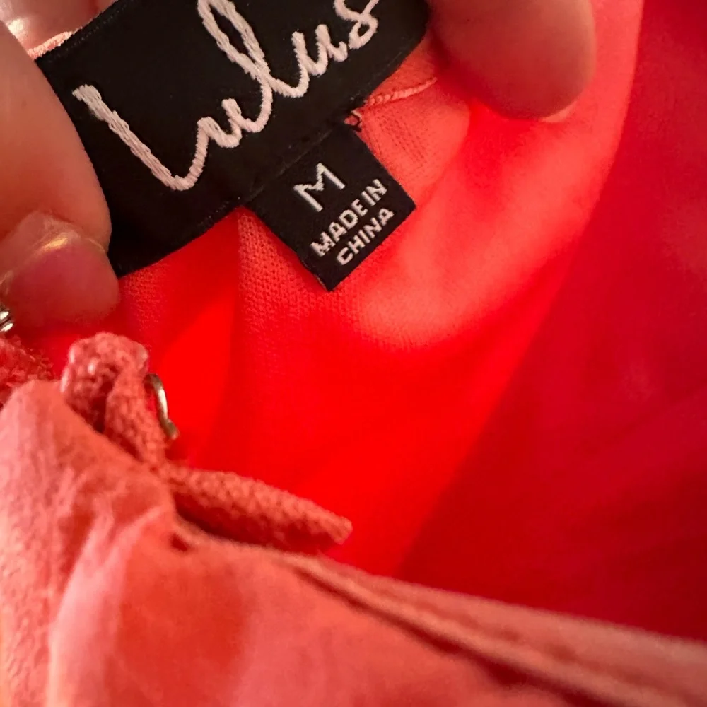 All My Heart Coral Pink Off The Shoulder Maxi Dress Women’s Medium - Picture 4 of 4